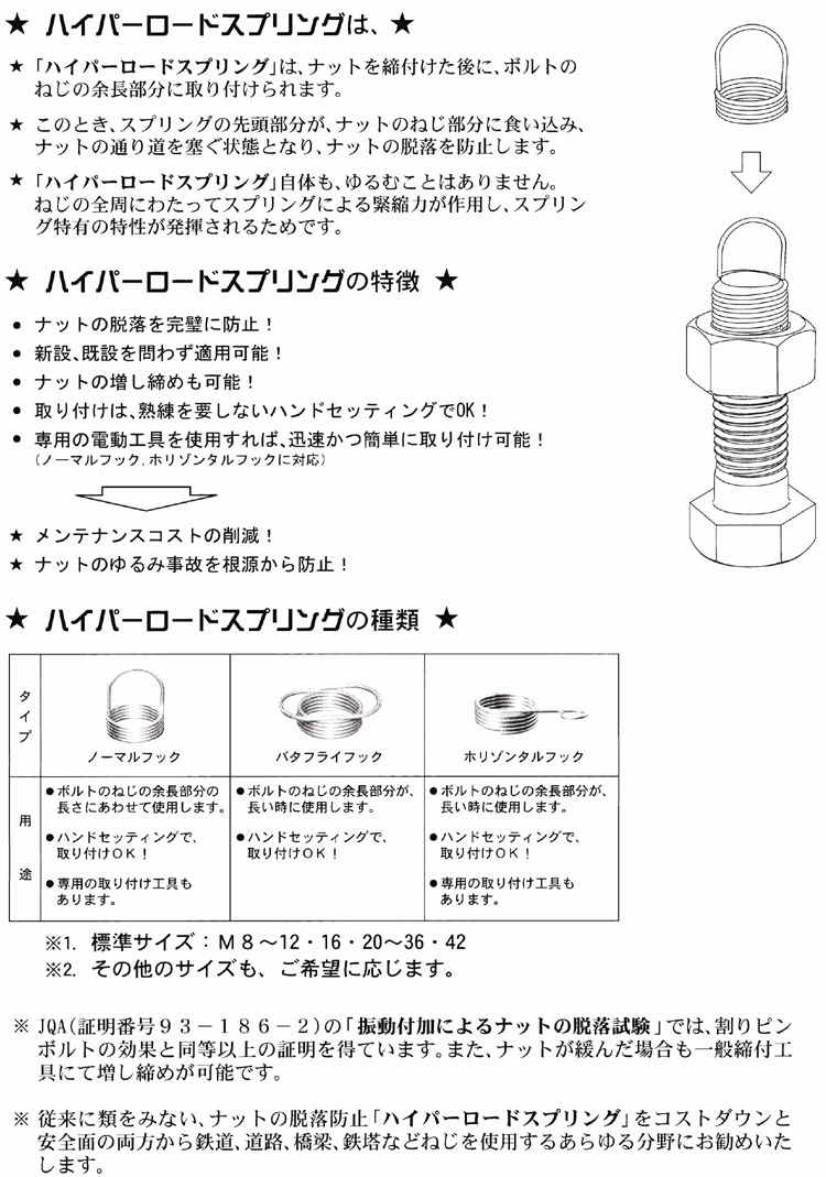 ＨＬＳ（バタフライ ウィット【100個】HLスプリング(バタフライ 3/4 ステンレス(303、304、XM7等)/生地(または標準) 